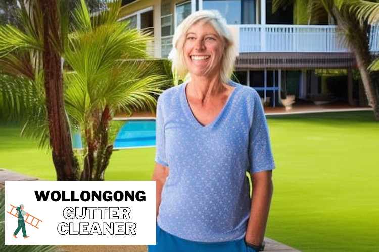 
Gerringong Womans Positive Perspective on a Gutter Cleaning Service.